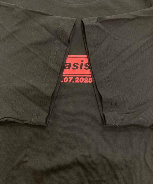 oasis（オアシス）oasis (オアシス) プリントTシャツ ブラック サイズ:XLの古着・服飾アイテム