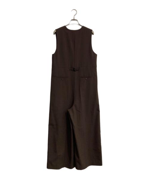 LOUNIE（ルーニー）LOUNIE (ルーニー) フロントファスナーオールインワン ブラウン サイズ:36の古着・服飾アイテム