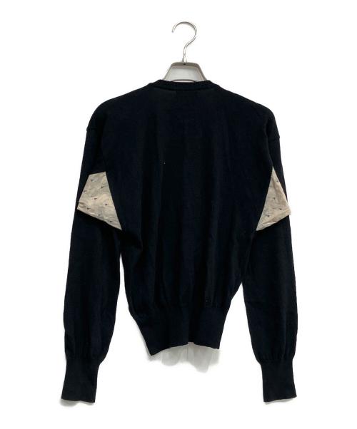 Vivienne Westwood RED LABEL（ヴィヴィアンウエストウッドレッドレーベル）Vivienne Westwood RED LABEL (ヴィヴィアンウエストウッドレッドレーベル) CHOICE切替ニットカーディガン ブラック サイズ:2の古着・服飾アイテム
