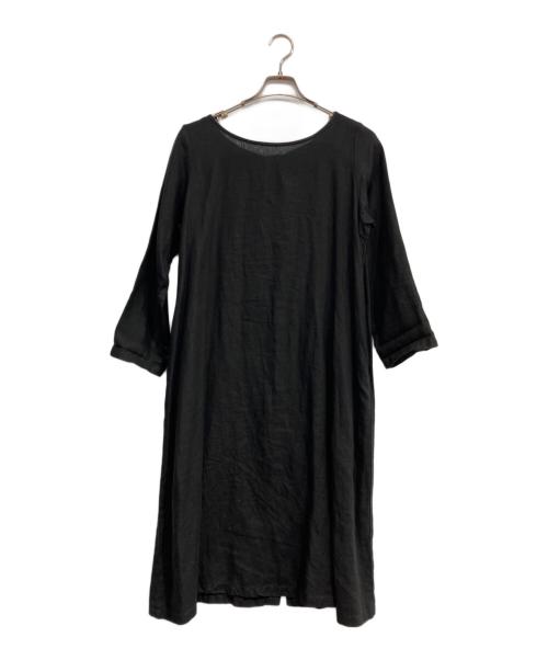 nest Robe（ネストローブ）nest Robe (ネストローブ) リネンワンピース ブラック サイズ:下記参照の古着・服飾アイテム