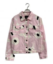 marimekko（マリメッコ）の古着「ウニッコ柄デニムジャケット」｜ピンク