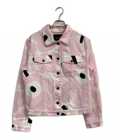 マリメッコ marimekko ウニッコ デニムジャケット ピンク Gジャン 中古・古着通販】marimekko (マリメッコ) ウニッコ柄デニムジャケット