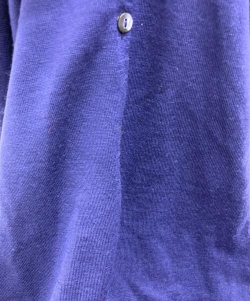 JOHN SMEDLEY（ジョンスメドレー）JOHN SMEDLEY (ジョンスメドレー) クルーネックニットカーディガン ブルー サイズ:Ⅼの古着・服飾アイテム