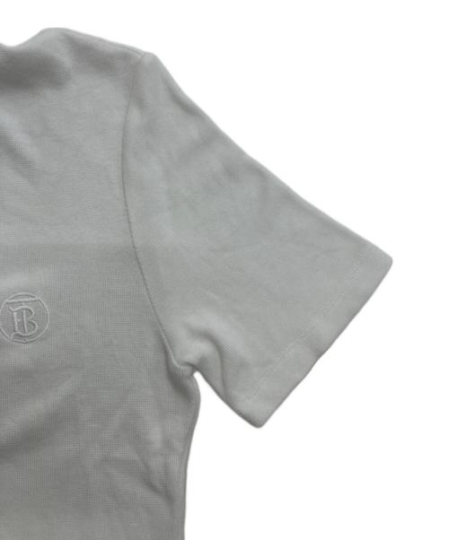 BURBERRY（バーバリー）BURBERRY (バーバリー) ニットポロシャツ ホワイト サイズ:Lの古着・服飾アイテム