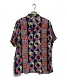 Duke Kahanamoku（デュークカハナモク）の古着「ABSTRACT CORAL STRIPE」｜ネイビー
