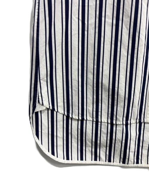 CINOH（チノ）CINOH (チノ) ストライプシャツワンピース ネイビー×ホワイト サイズ:FREEの古着・服飾アイテム