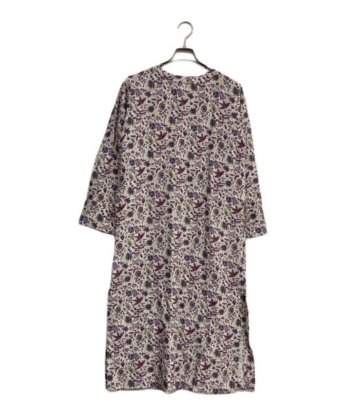 SOULEIADO（ソレイアード）SOULEIADO (ソレイアード) 総柄カフタンワンピース パープル サイズ:36の古着・服飾アイテム