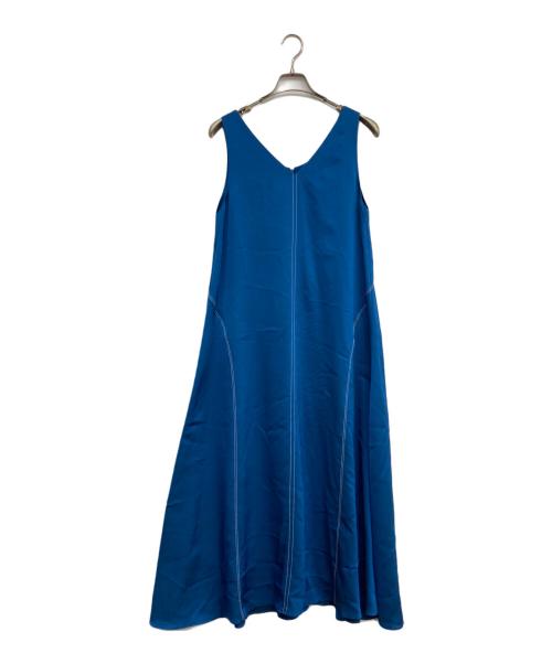 ebure（エブール）EBURE (エブール) ノースリーブワンピース ブルー サイズ:36の古着・服飾アイテム