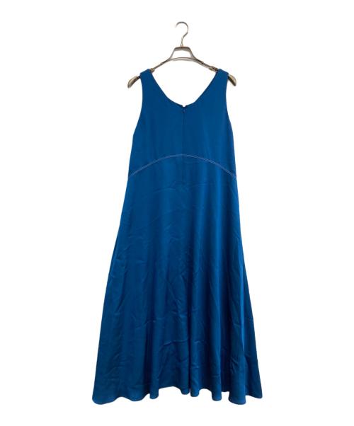 ebure（エブール）EBURE (エブール) ノースリーブワンピース ブルー サイズ:36の古着・服飾アイテム