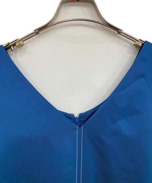 ebure（エブール）EBURE (エブール) ノースリーブワンピース ブルー サイズ:36の古着・服飾アイテム