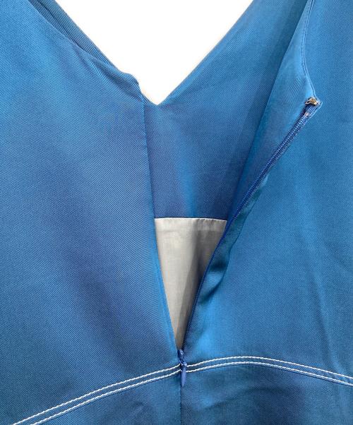 ebure（エブール）EBURE (エブール) ノースリーブワンピース ブルー サイズ:36の古着・服飾アイテム