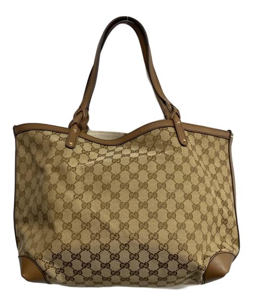 GUCCI（グッチ）GUCCI (グッチ) GGキャンバストートバッグ ベージュの古着・服飾アイテム