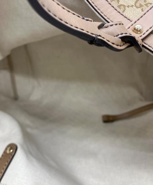 GUCCI（グッチ）GUCCI (グッチ) GGキャンバストートバッグ ベージュの古着・服飾アイテム