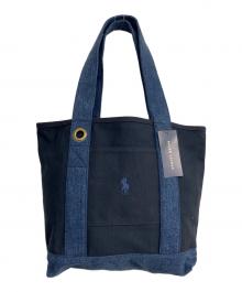 POLO RALPH LAUREN（ポロ・ラルフローレン）の古着「キャンバストートバッグ」｜インディゴ×ネイビー