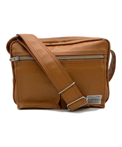 PORTER（ポーター）PORTER (ポーター) FREE STYLE  SHOULDER BAG (L) ブラウンの古着・服飾アイテム