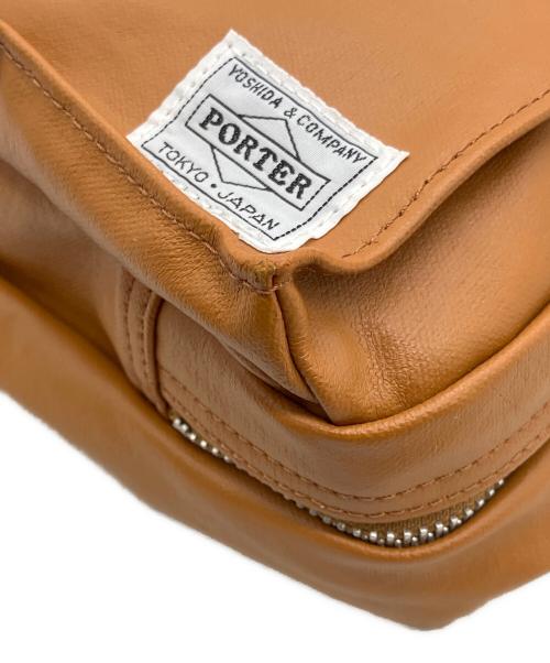 PORTER（ポーター）PORTER (ポーター) FREE STYLE  SHOULDER BAG (L) ブラウンの古着・服飾アイテム