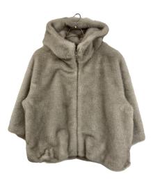 STATE OF MIND（ステートオブマインド）の古着「fur hoodie blouson」｜グレー