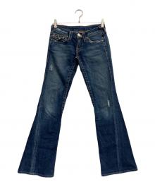 TRUE RELIGION（トゥルー レリジョン）の古着「フレアデニムパンツ」｜ブルー