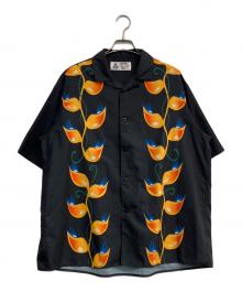 CHALLENGER（チャレンジャー）の古着「S/S FLAME LEAF SHIRT」｜ブラック