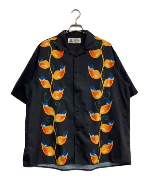 CHALLENGER（チャレンジャー）CHALLENGER (チャレンジャー) S/S FLAME LEAF SHIRT ブラック サイズ:Lの古着・服飾アイテム
