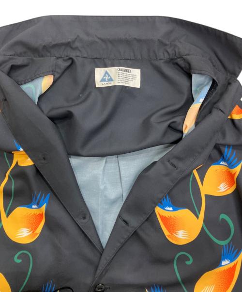 CHALLENGER（チャレンジャー）CHALLENGER (チャレンジャー) S/S FLAME LEAF SHIRT ブラック サイズ:Lの古着・服飾アイテム
