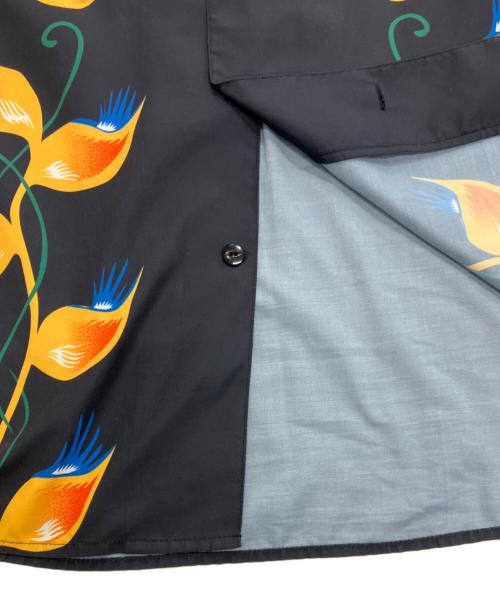 CHALLENGER（チャレンジャー）CHALLENGER (チャレンジャー) S/S FLAME LEAF SHIRT ブラック サイズ:Lの古着・服飾アイテム