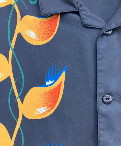 CHALLENGER（チャレンジャー）CHALLENGER (チャレンジャー) S/S FLAME LEAF SHIRT ブラック サイズ:Lの古着・服飾アイテム