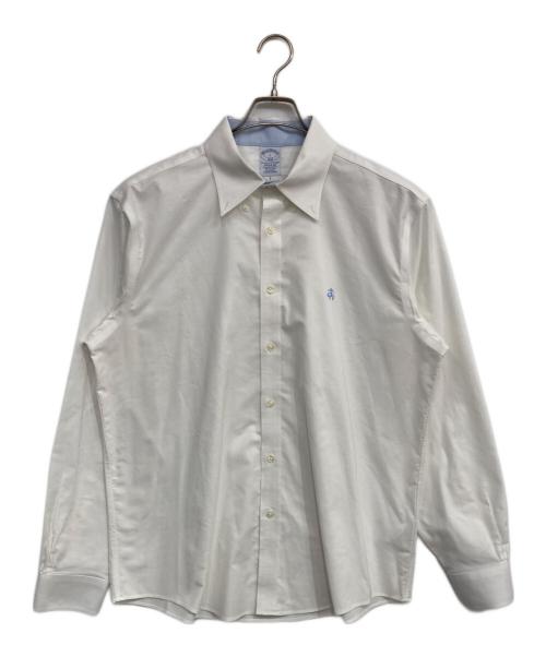 BROOKS BROTHERS（ブルックスブラザーズ）BROOKS BROTHERS (ブルックスブラザーズ) ワンポイント REGULAR ボタンダウンシャツ ホワイト サイズ:Lの古着・服飾アイテム