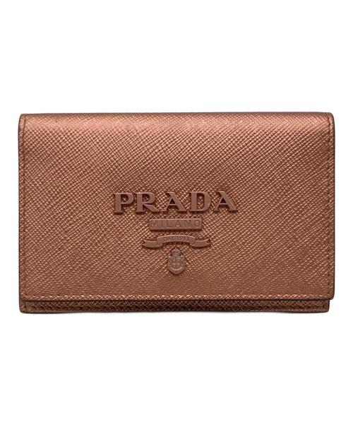 PRADA（プラダ）PRADA (プラダ) カードケース ピンクの古着・服飾アイテム