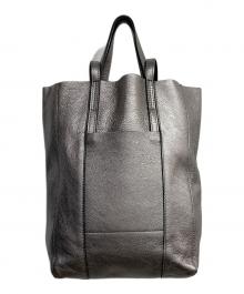 GIANNI CHIARINI（ジャンニ キアリーニ）の古着「2WAYレザーバッグ」｜シルバー