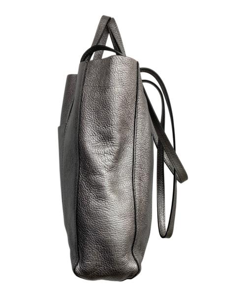 GIANNI CHIARINI（ジャンニ キアリーニ）GIANNI CHIARINI (ジャンニ キアリーニ) 2WAYレザーバッグ シルバーの古着・服飾アイテム