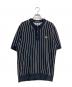 FRED PERRY（フレッドペリー）の古着「Stripe Knitted Shirt」｜ブラック