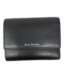 Acne studios（アクネ ストゥディオズ）の古着「3つ折りレザーウォレット」｜ブラック