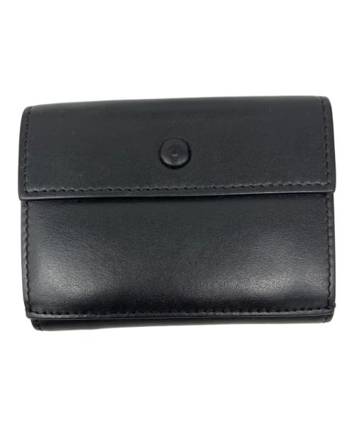 Acne studios（アクネ ストゥディオズ）ACNE STUDIOS (アクネ ストゥディオズ) 3つ折りレザーウォレット ブラックの古着・服飾アイテム