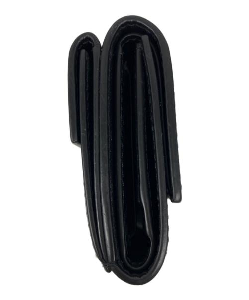 Acne studios（アクネ ストゥディオズ）ACNE STUDIOS (アクネ ストゥディオズ) 3つ折りレザーウォレット ブラックの古着・服飾アイテム