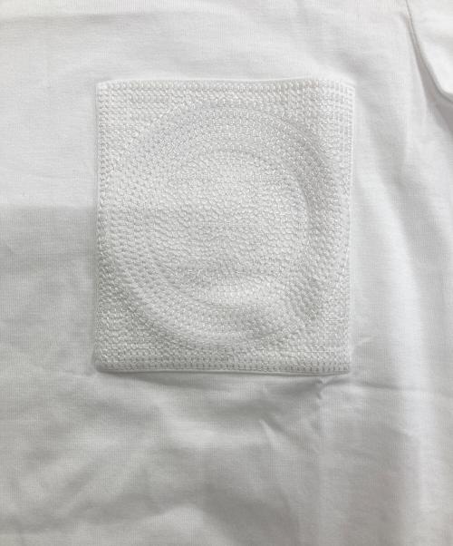 HERMES（エルメス）HERMES (エルメス) モザイク 刺繍ポケット 半袖Tシャツ ホワイト サイズ:36の古着・服飾アイテム