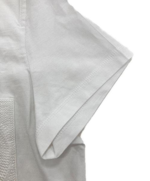 HERMES（エルメス）HERMES (エルメス) モザイク 刺繍ポケット 半袖Tシャツ ホワイト サイズ:36の古着・服飾アイテム