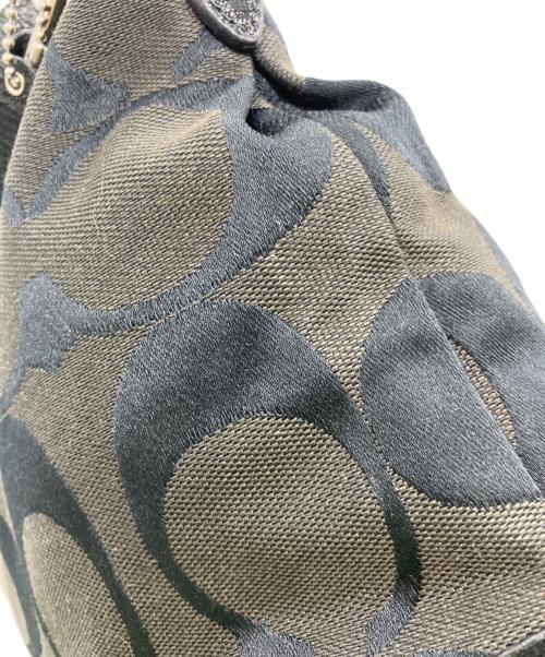 COACH（コーチ）COACH (コーチ) シグネチャーワンショルダーバッグ ブラックの古着・服飾アイテム