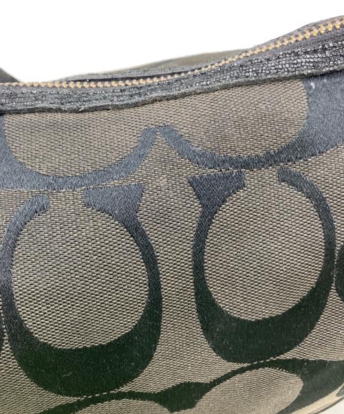 COACH（コーチ）COACH (コーチ) シグネチャーワンショルダーバッグ ブラックの古着・服飾アイテム