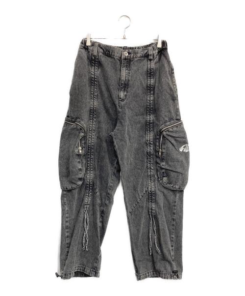 A'gem（エージェム）A'gem (エージェム) .kom (ドットコム) デニムカーゴパンツ グレー サイズ:Freeの古着・服飾アイテム