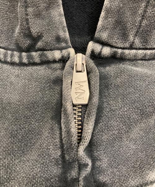 NOMANUAL（ノーマニュアル）NOMANUAL (ノーマニュアル) VINTAGE LAYER HOODED ZIP-UP グレー サイズ:Lの古着・服飾アイテム