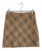 BURBERRY BLUE LABELバーバリー ブルー レーベル）の古着「ノヴァチェックミニスカート」｜ベージュ