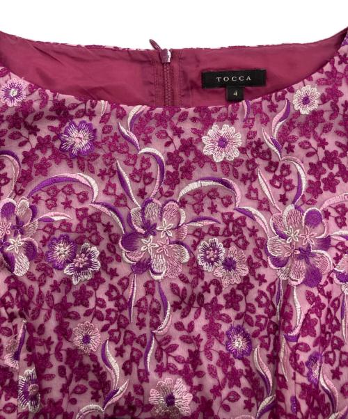TOCCA（トッカ）TOCCA (トッカ) 花刺繍ワンピース ピンク サイズ:4の古着・服飾アイテム