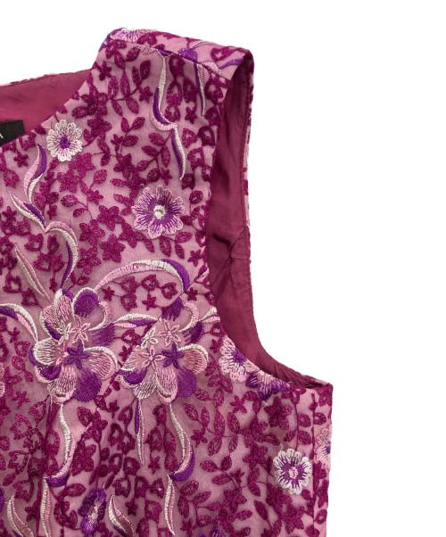 TOCCA（トッカ）TOCCA (トッカ) 花刺繍ワンピース ピンク サイズ:4の古着・服飾アイテム