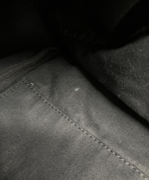 Y's（ワイズ）Y's (ワイズ) レザーハンドル巾着トートバッグ ブラックの古着・服飾アイテム