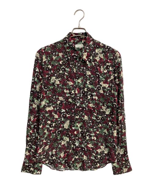 DRIES VAN NOTEN（ドリスヴァンノッテン）DRIES VAN NOTEN (ドリスヴァンノッテン) フラワービスコースシャツ ブラウン サイズ:SIZE 46の古着・服飾アイテム