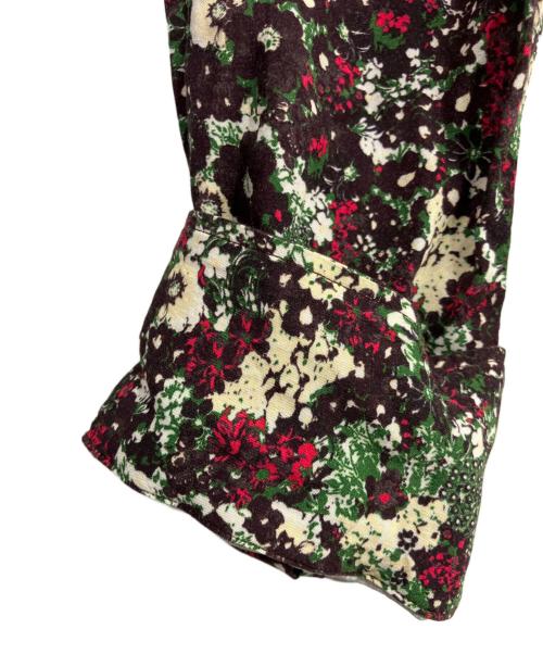 DRIES VAN NOTEN（ドリスヴァンノッテン）DRIES VAN NOTEN (ドリスヴァンノッテン) フラワービスコースシャツ ブラウン サイズ:SIZE 46の古着・服飾アイテム