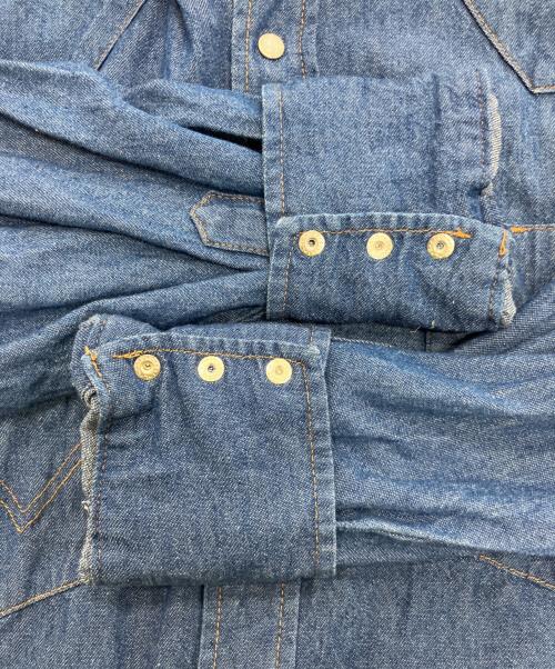 Wrangler（ラングラー）Wrangler (ラングラー) 70127MWウエスタンシャツ インディゴ サイズ:15 1/2の古着・服飾アイテム
