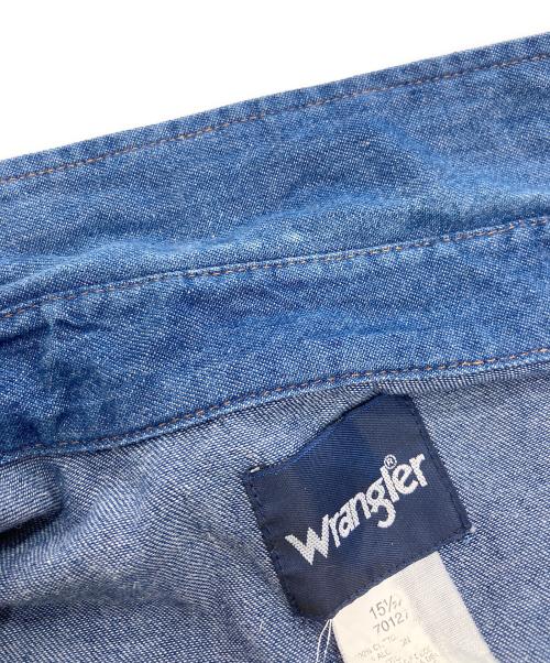 Wrangler（ラングラー）Wrangler (ラングラー) 70127MWウエスタンシャツ インディゴ サイズ:15 1/2の古着・服飾アイテム