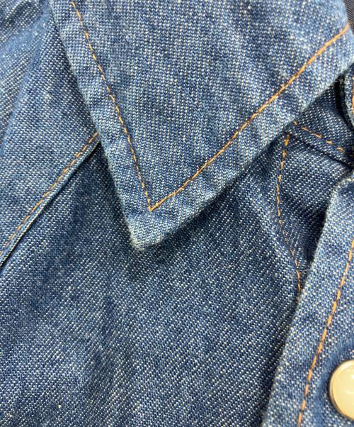 Wrangler（ラングラー）Wrangler (ラングラー) 70127MWウエスタンシャツ インディゴ サイズ:15 1/2の古着・服飾アイテム